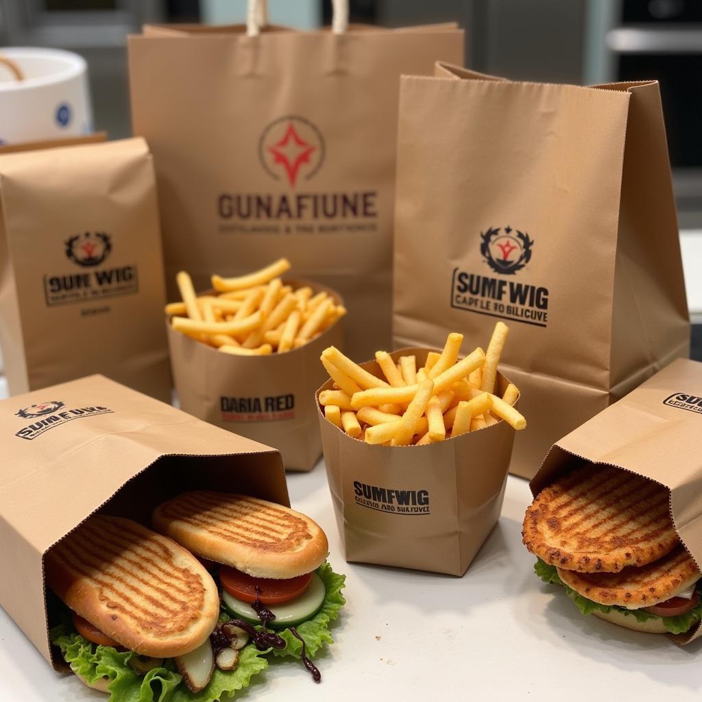 Brown Paper Bags for Food Delivery and Takeout