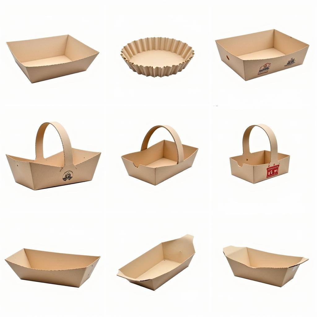 Variety of Paper Food Baskets