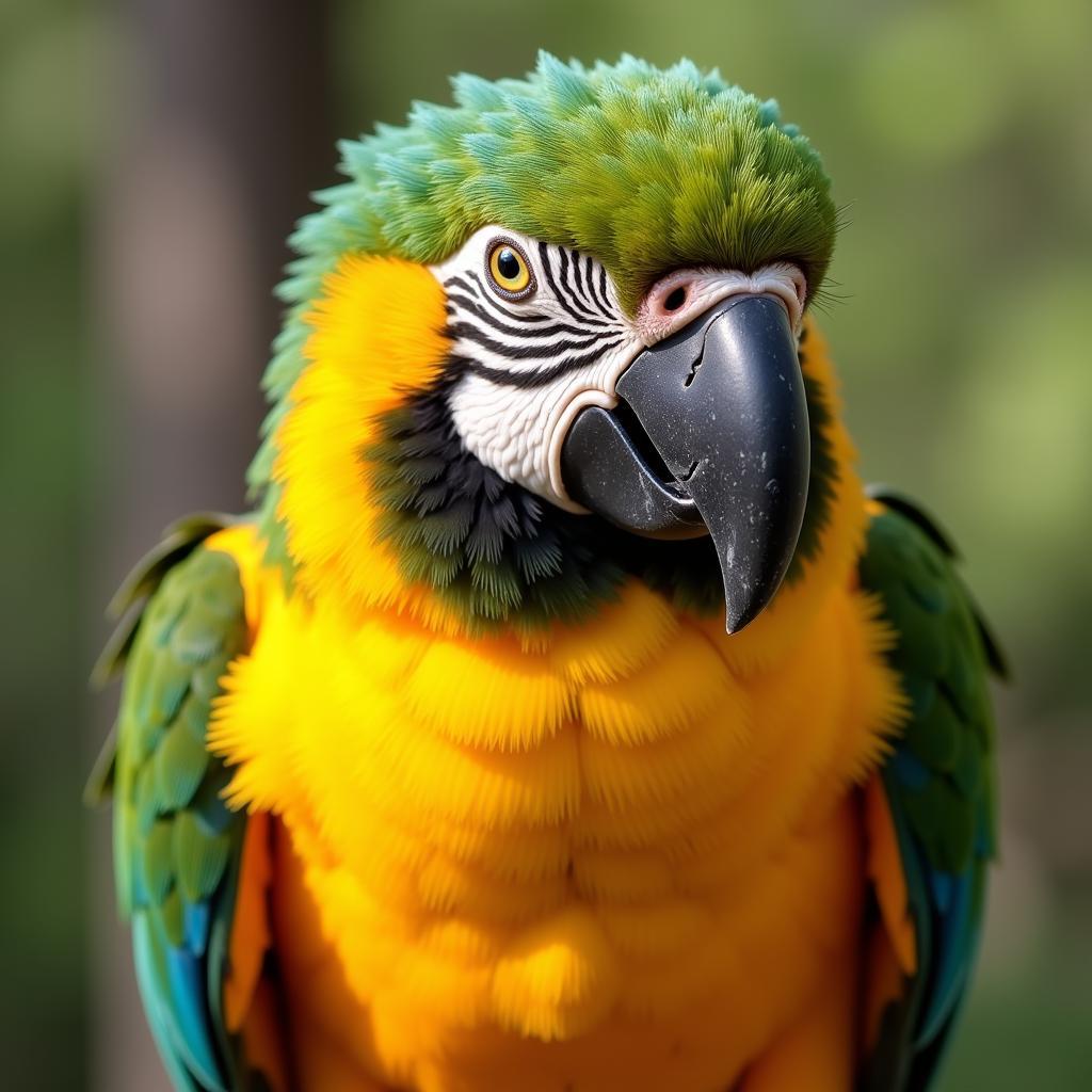 A Healthy Parrot with Vibrant Plumage