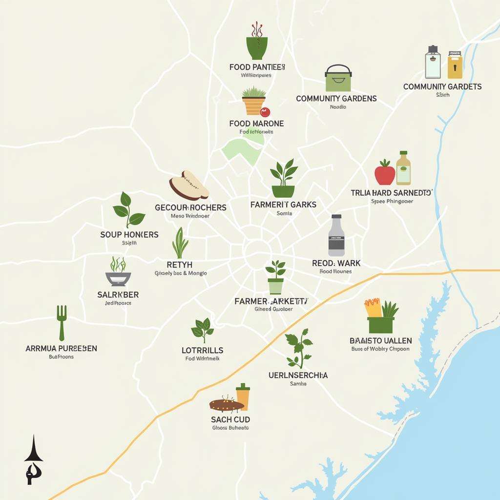 Map of Food Resources in Paterson NJ