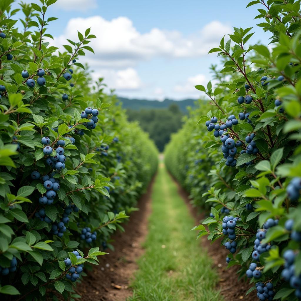 Patriot Foods Blueberry Farm in the USA