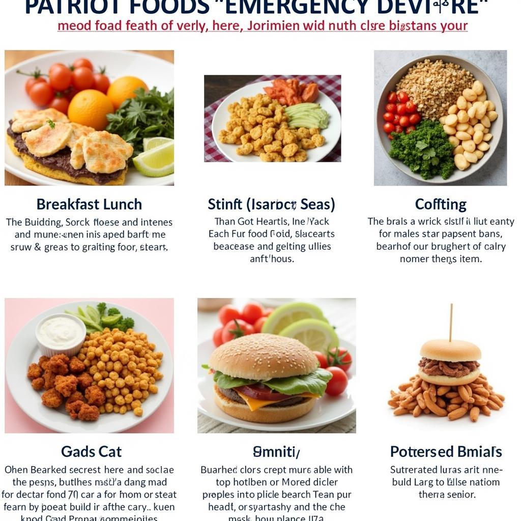 Patriot Foods Emergency Food Variety