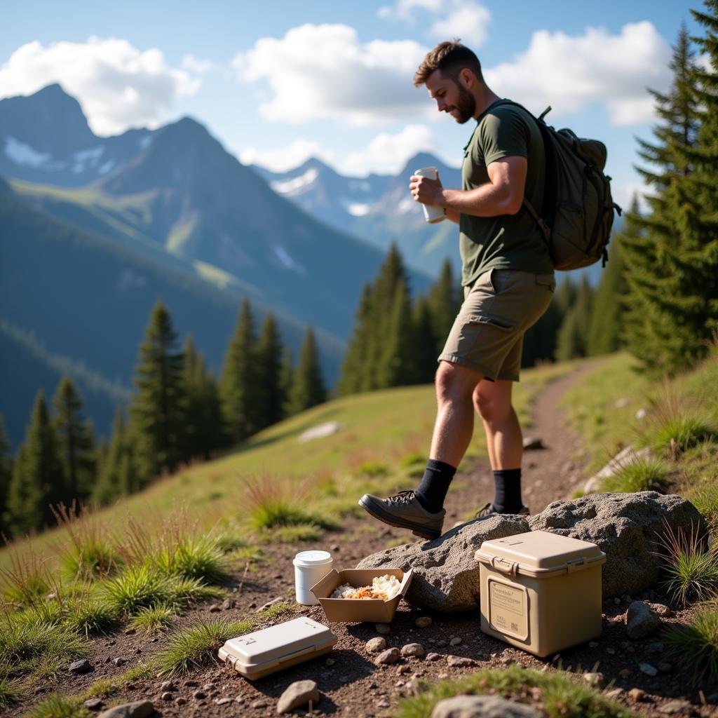 Patriot MREs on a Hiking Trip