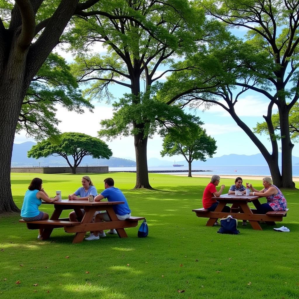 Picnic Area Outside Pearl Harbor