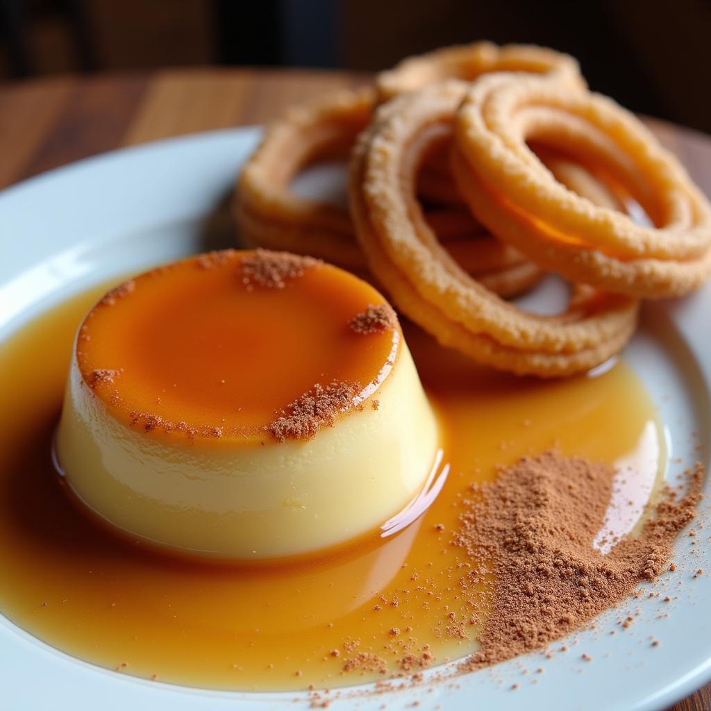 Pelayo's Desserts: Flan and Churros