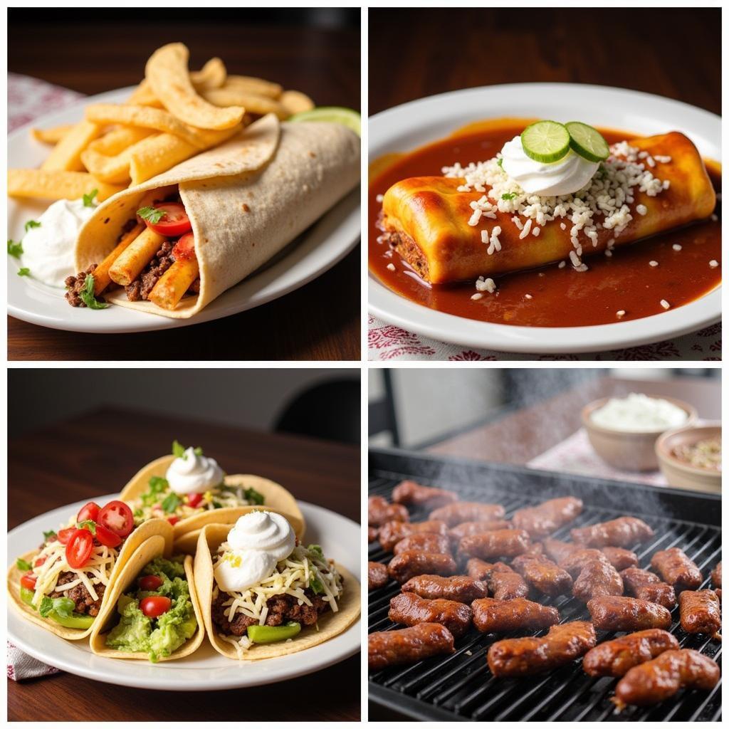 Pelayo's Main Courses: Burritos, Enchiladas, Tacos, and Fajitas