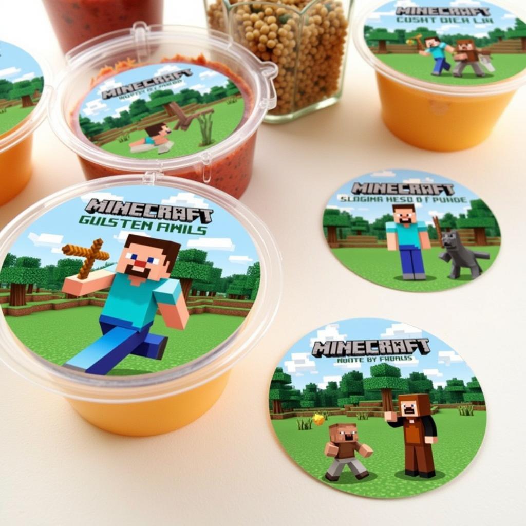 DIY Personalized Minecraft Food Labels