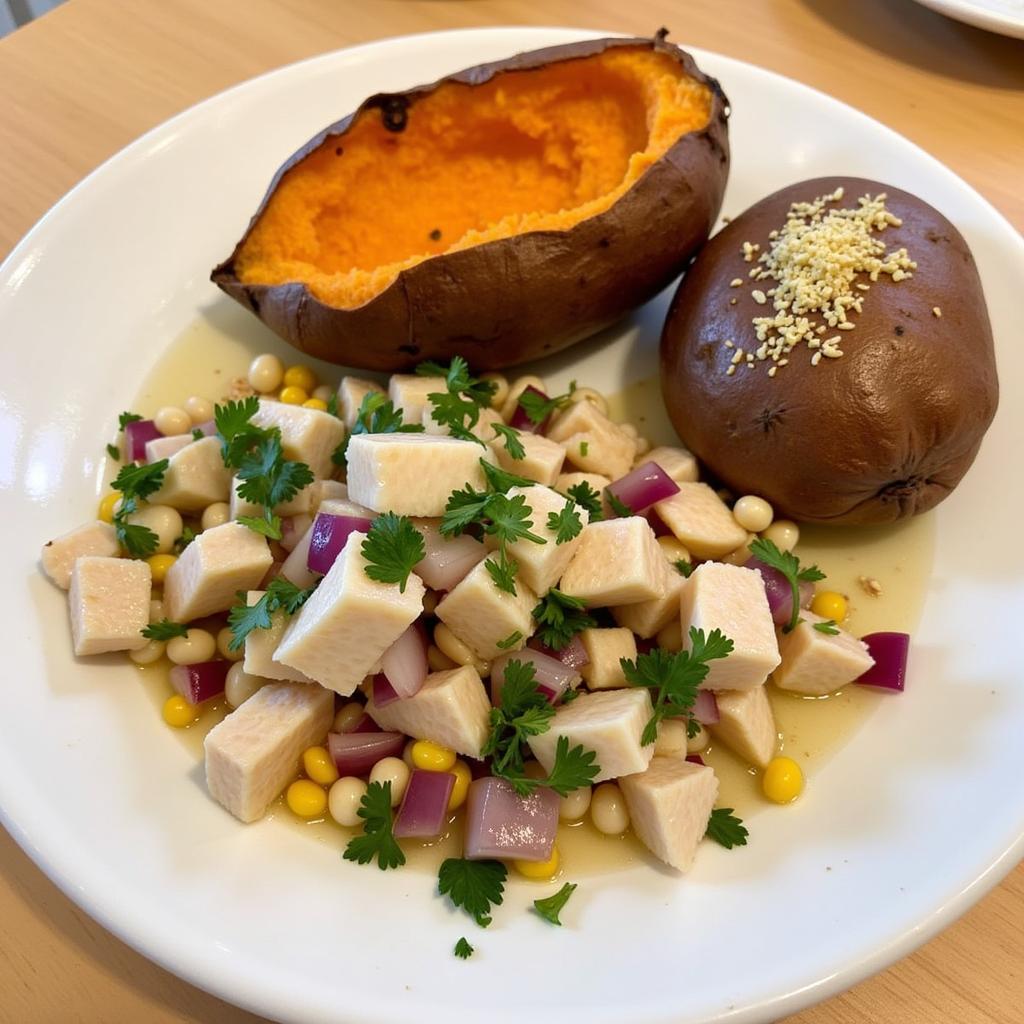 Peruvian Ceviche with Sweet Potato