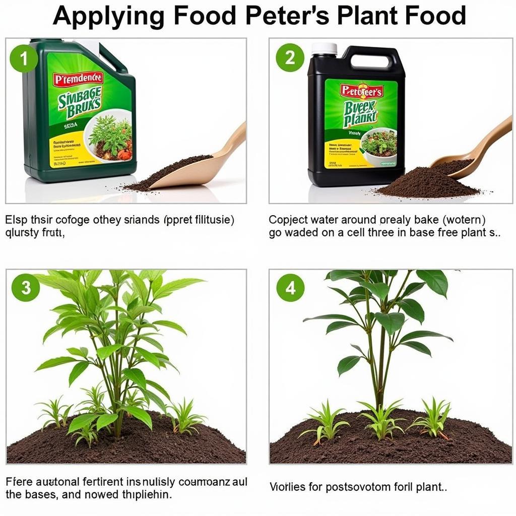 Applying Peter's Plant Food