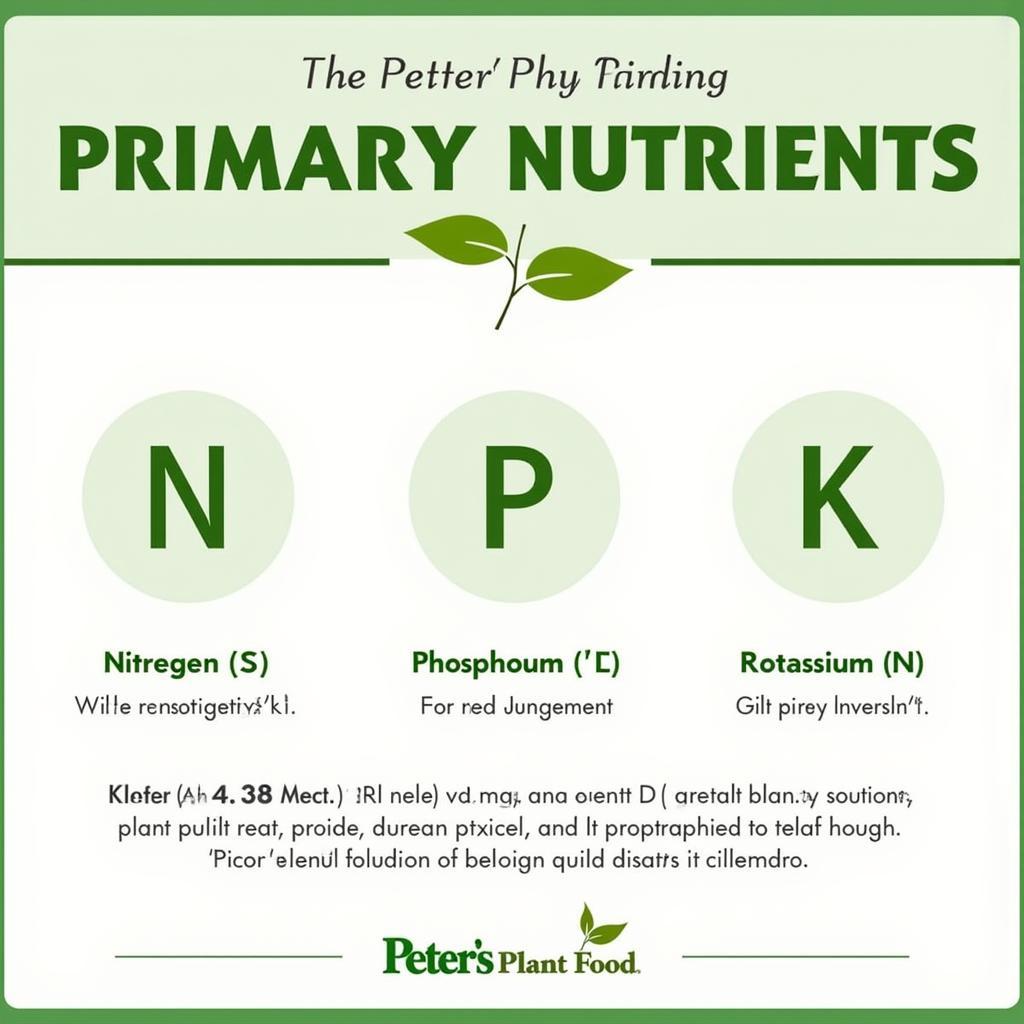 Peter's Plant Food Nutrients