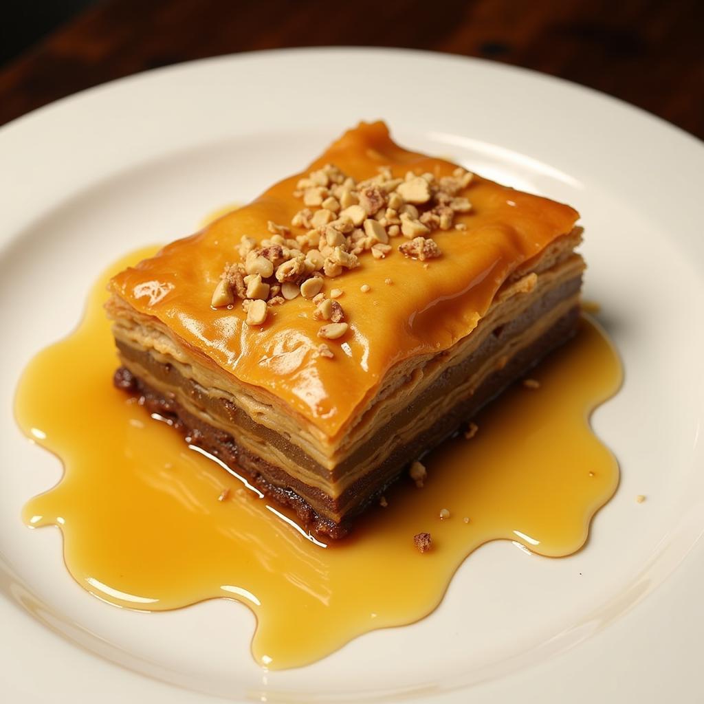 Petra Greek Restaurant Baklava Dessert