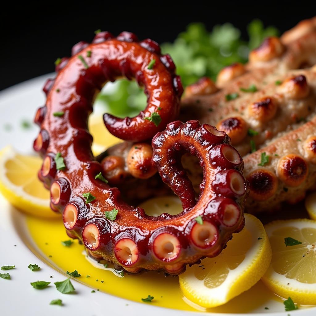 Petra Greek Restaurant Grilled Octopus