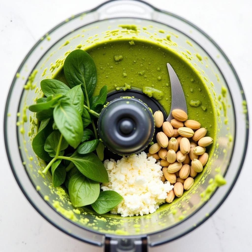 Making Pistachio Pesto with KitchenAid Food Processor