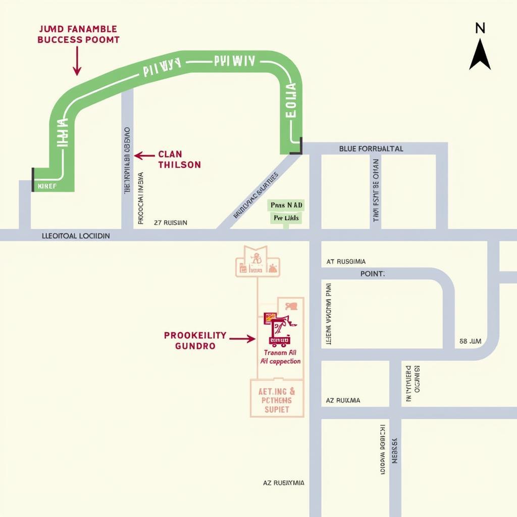 Map showing parking and location of the Pitman Food Truck Festival 2023