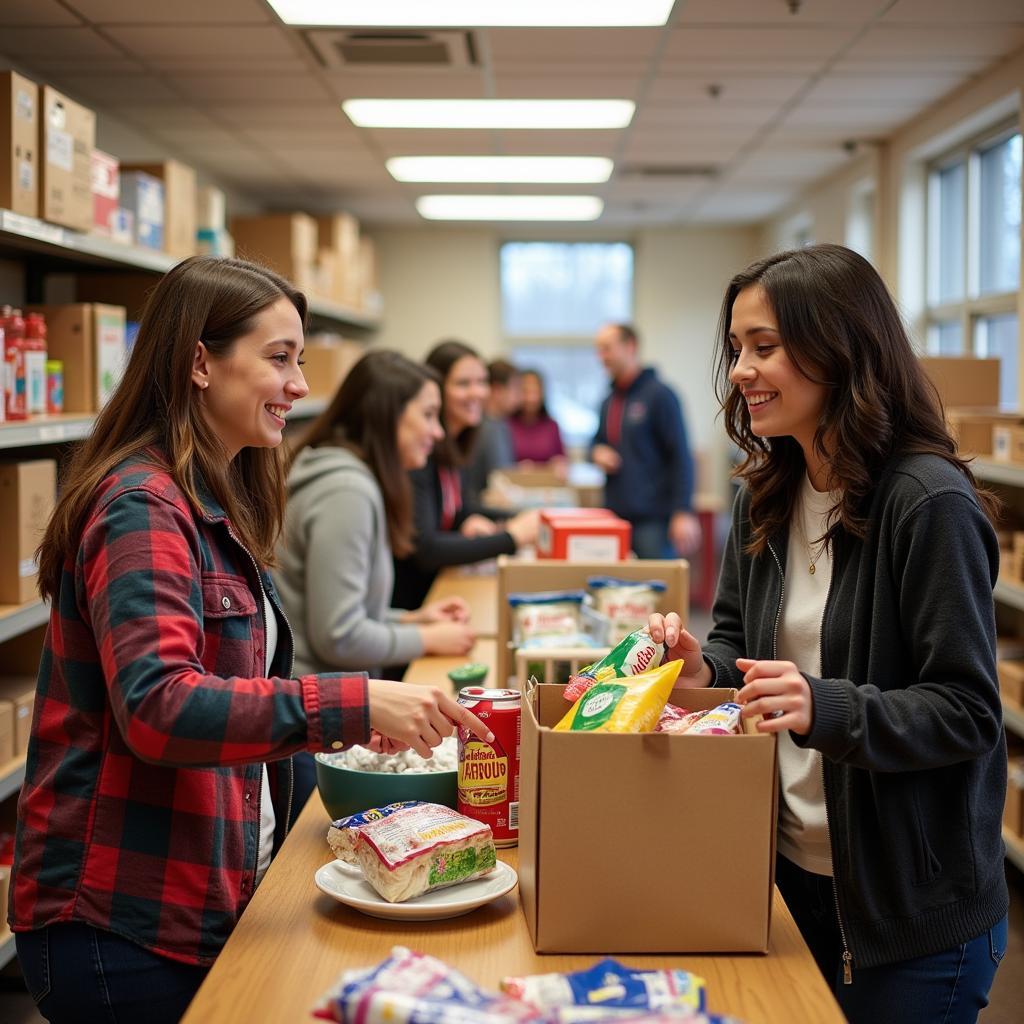 Volunteers Helping Families at the Pittsfield Food Pantry