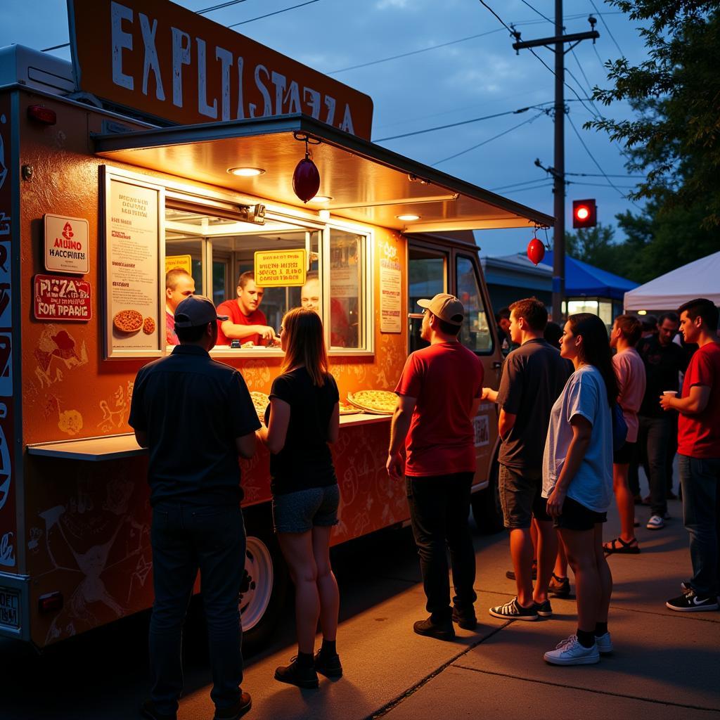 Pizza Food Truck at Local Event