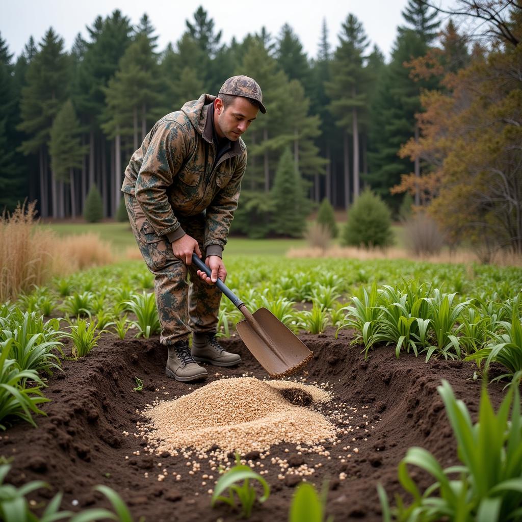 Planting a Radish Deer Food Plot