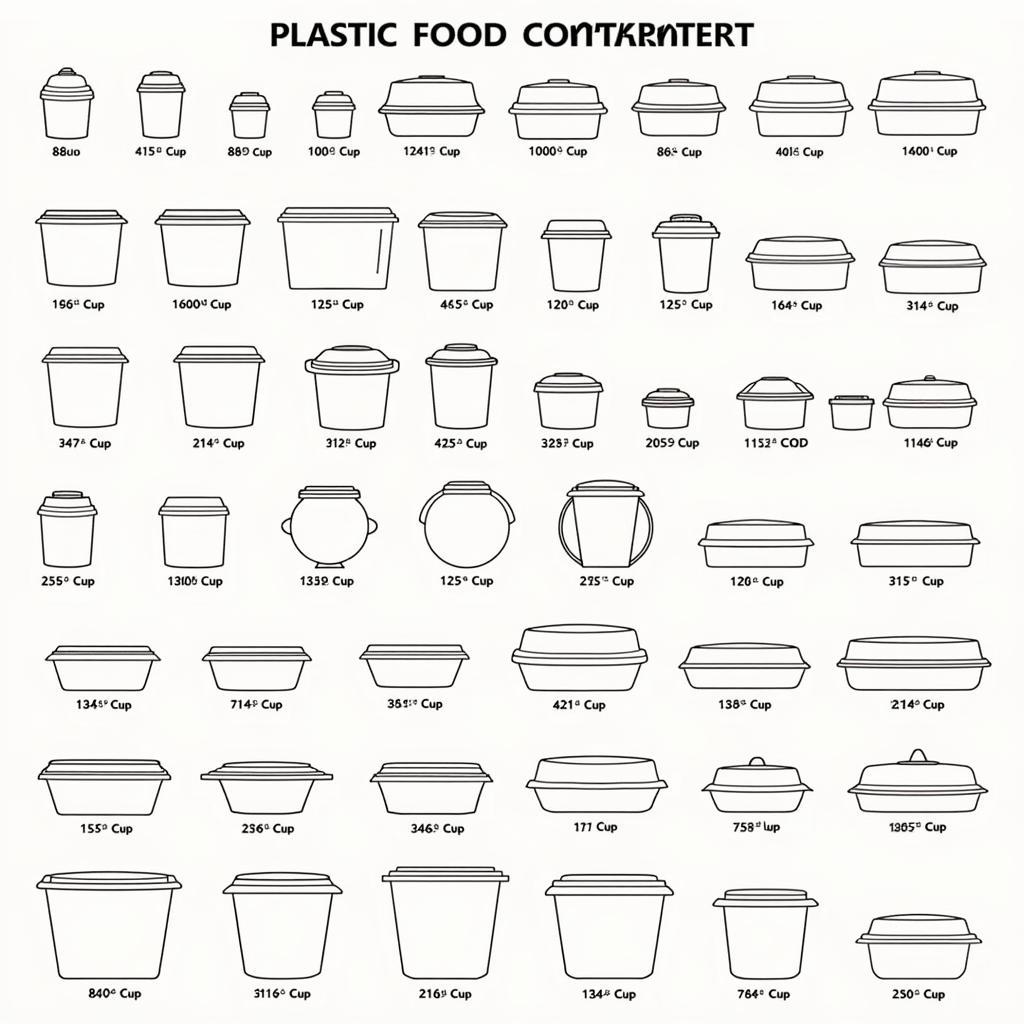 Plastic Food Container Size and Shape Guide