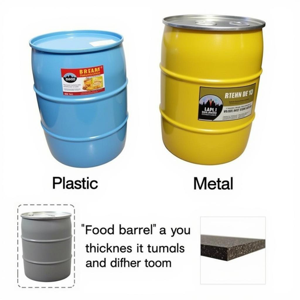 Comparing Plastic and Metal Food Barrel Packs