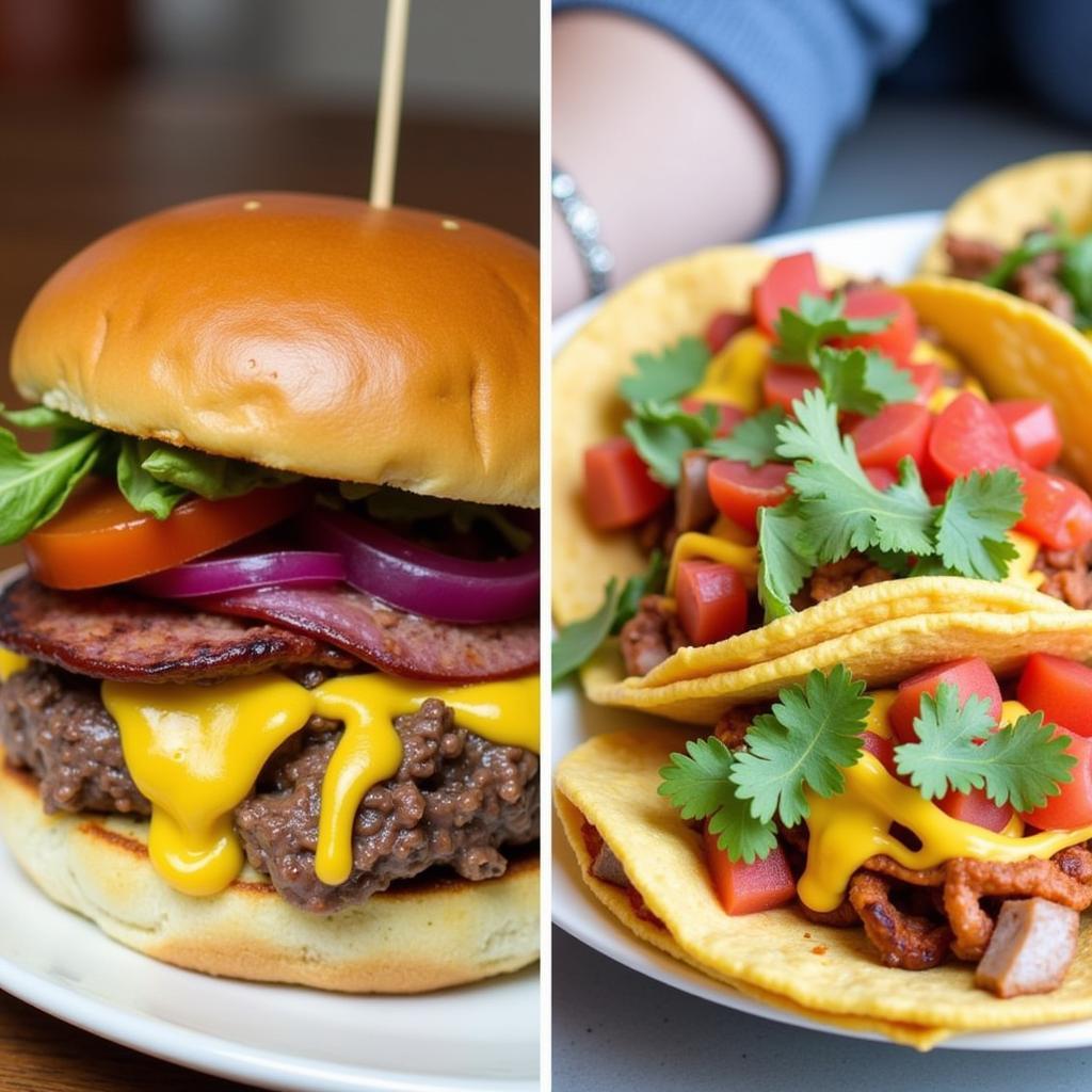 Popular Food Truck Menu Items: Burgers and Tacos