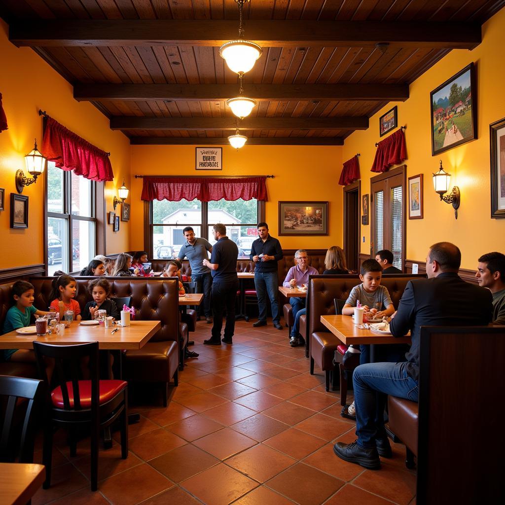 Warm and Inviting Interior of a Pottstown Mexican Restaurant