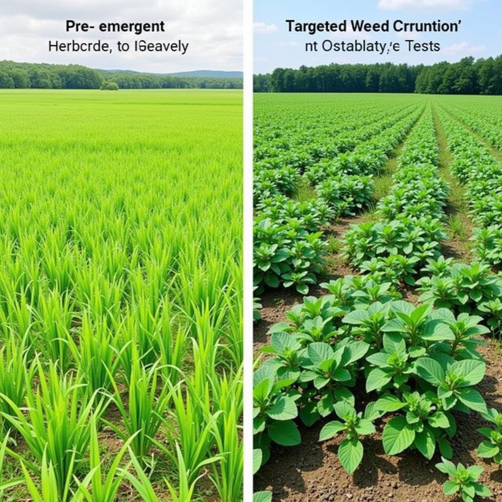 Pre and Post Emergent Herbicide Application on Food Plots