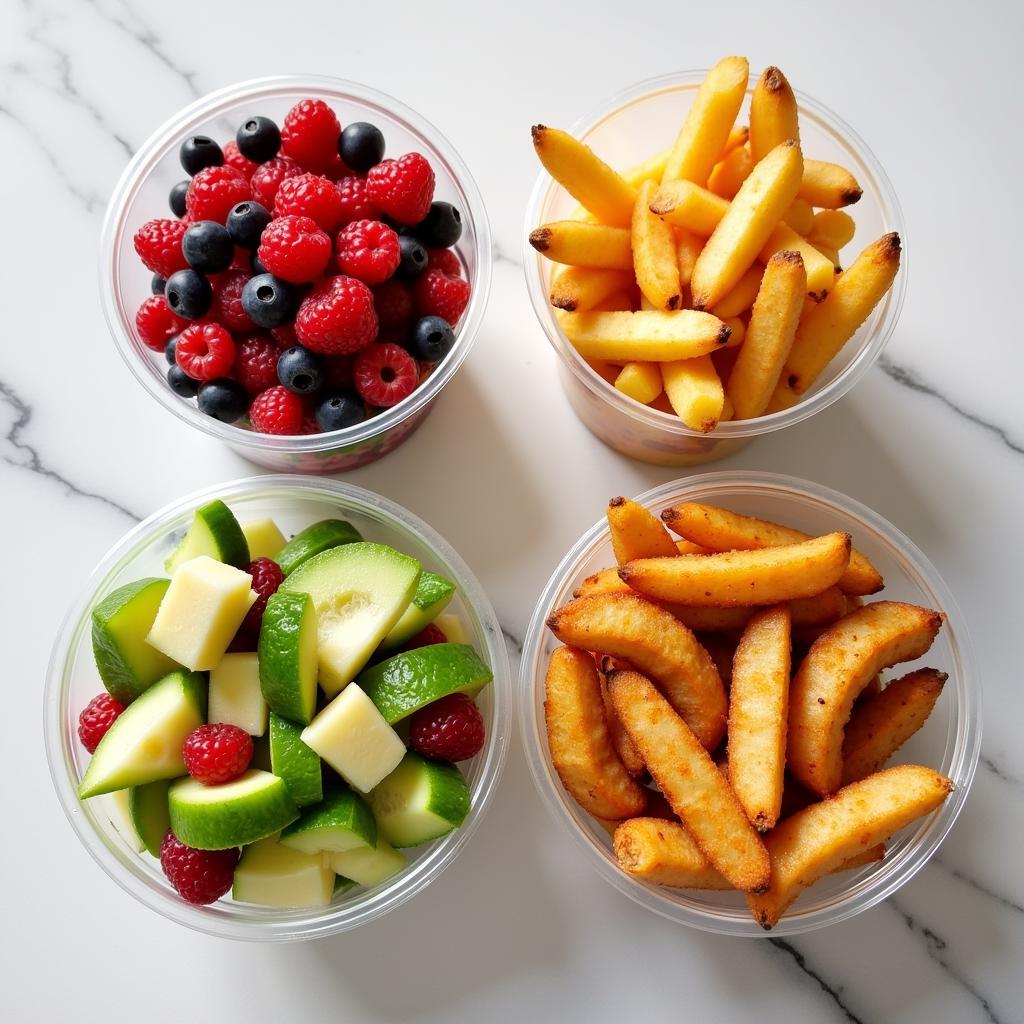 Pre-Portioned Fast Food Sides for Macro Management