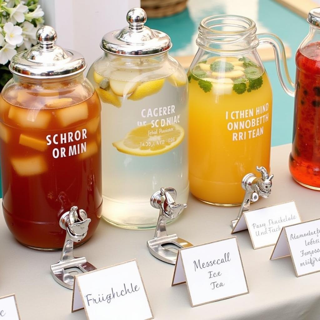 Refreshing Drinks Station at Pre Prom Party