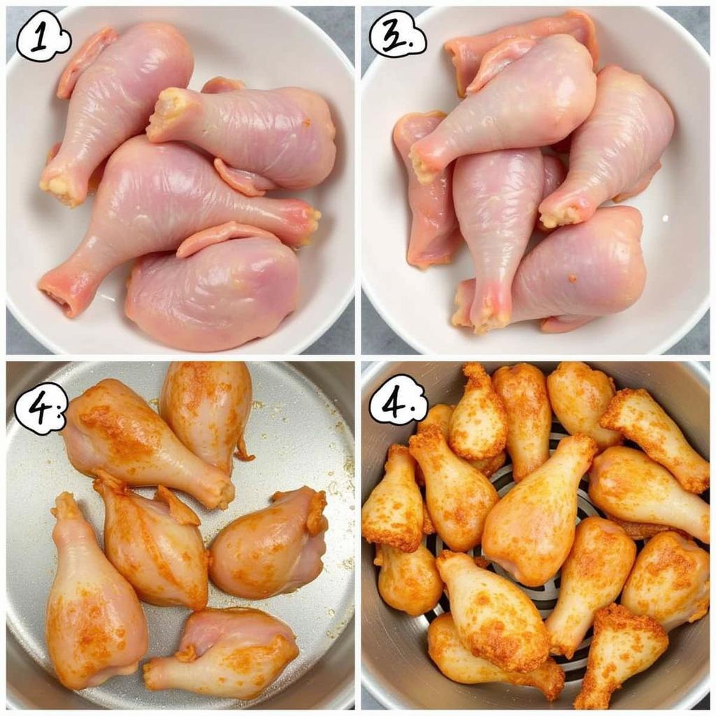 Cleaning and preparing chicken ears for cooking