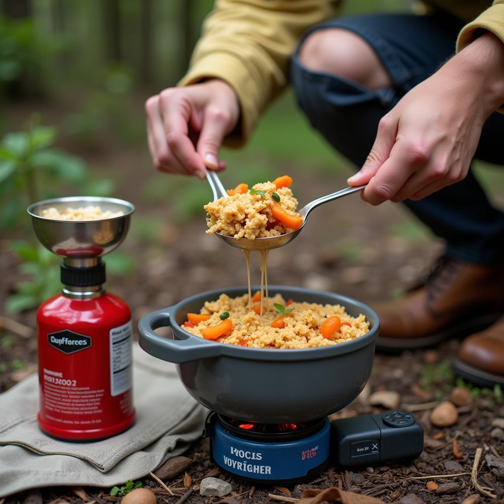 Preparing a Freeze Dried Meal in an Emergency Situation