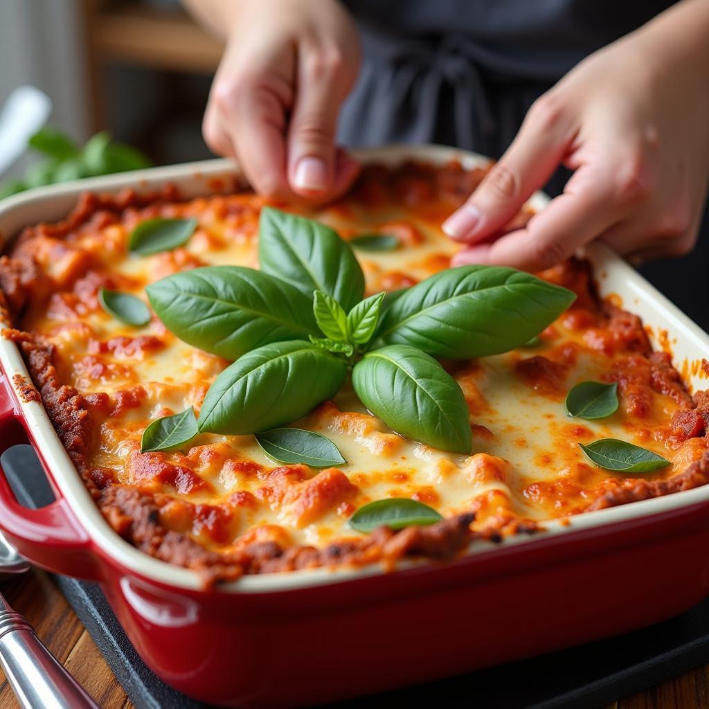 Preparing Frozen Lasagna for Baking