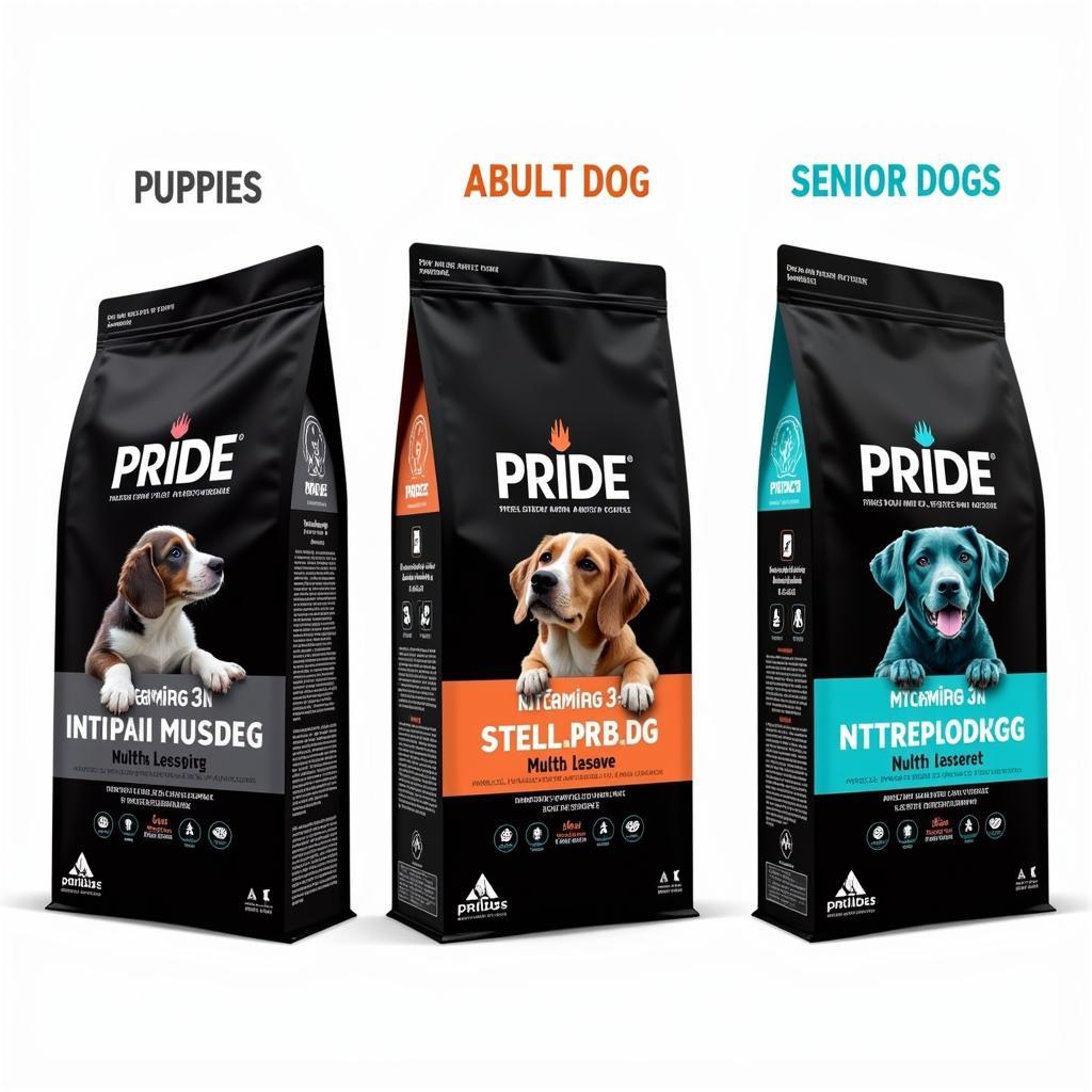 Pride Black Bag Dog Food for Different Life Stages