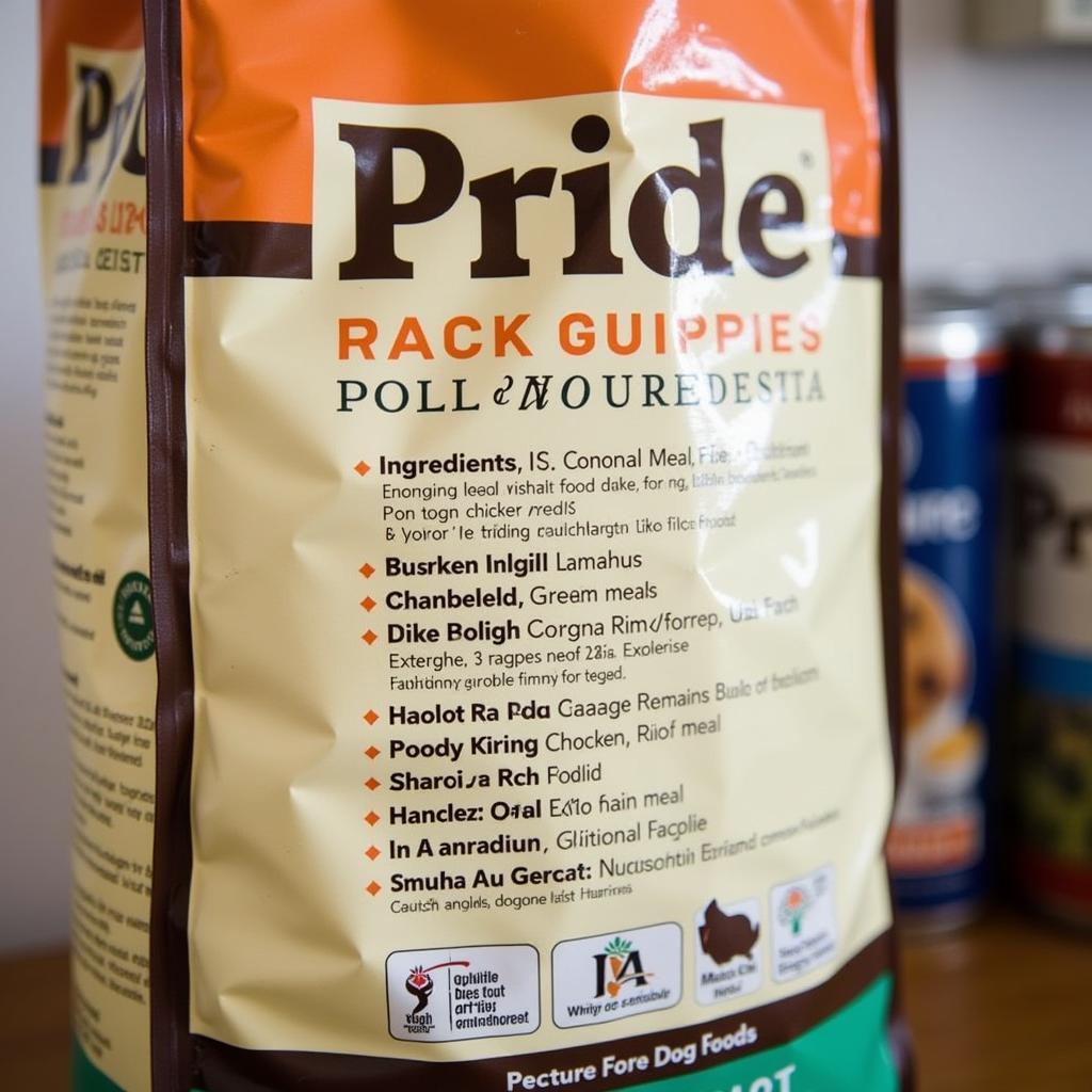 Pride Dog Food 24/20 Ingredients List