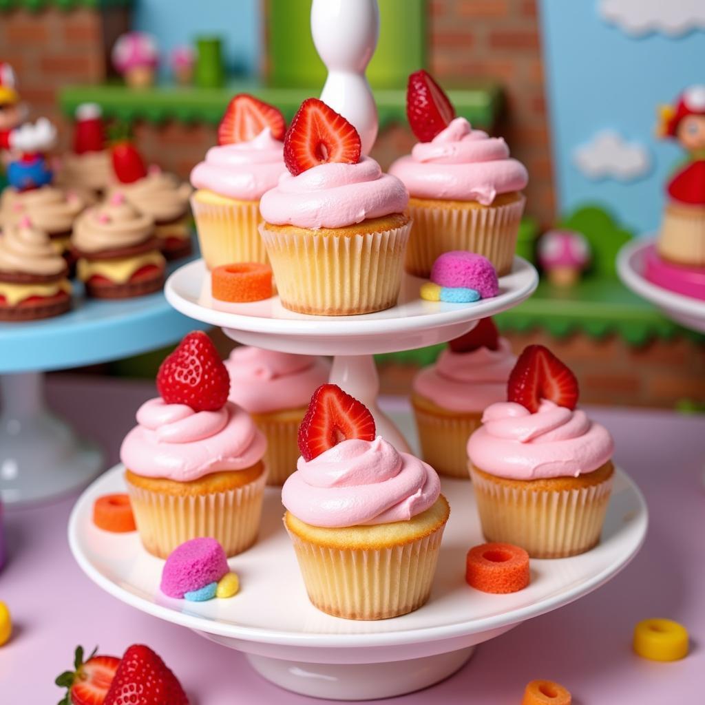 Princess Peach Cupcakes