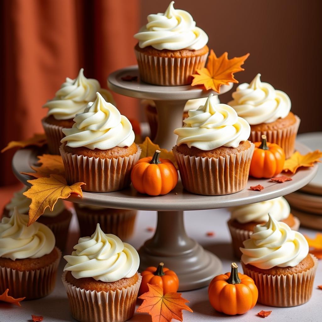 Pumpkin Spice Cupcakes with Cream Cheese Frosting