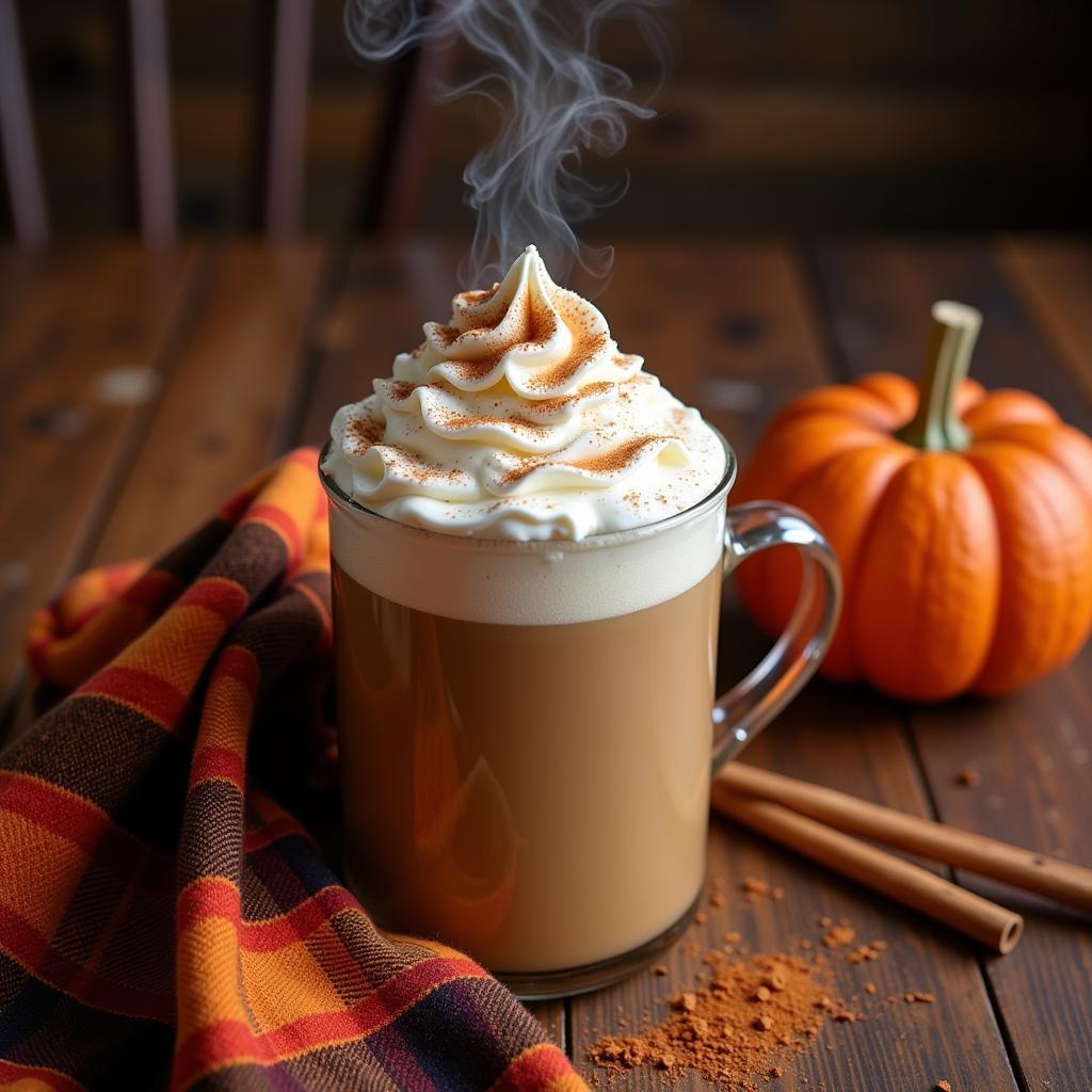 Autumn Delight: A Warm Pumpkin Spice Latte