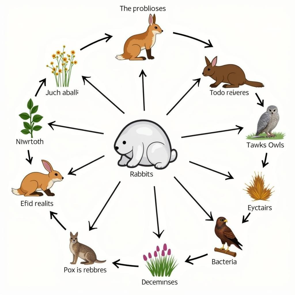 Rabbit Food Web Diagram