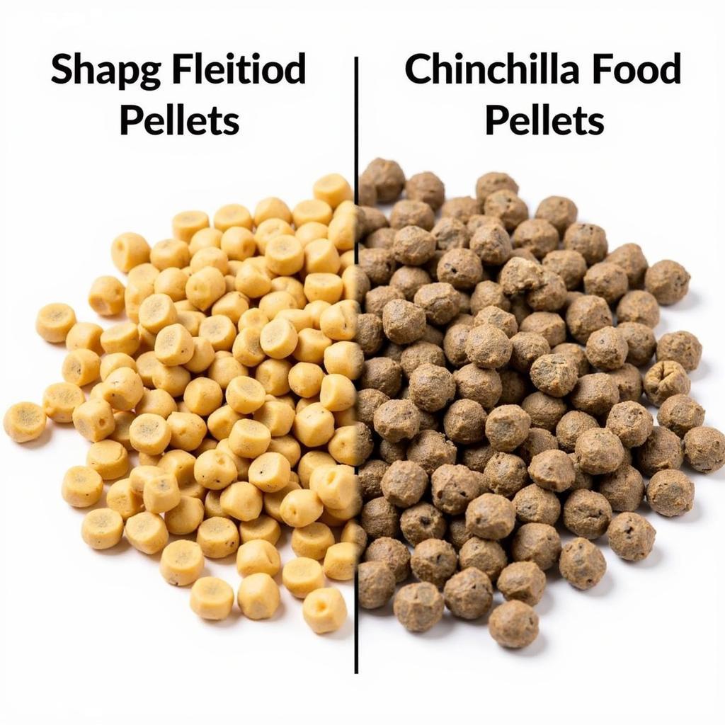 Comparing rabbit and chinchilla food pellets