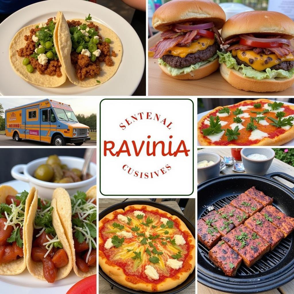 Diverse cuisine options available at Ravinia food trucks