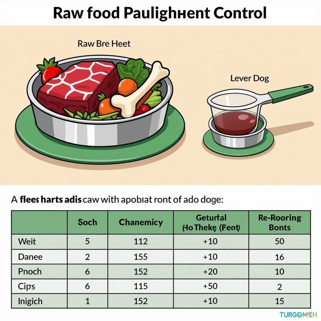 Raw Food Diet Portion Sizes for Dogs