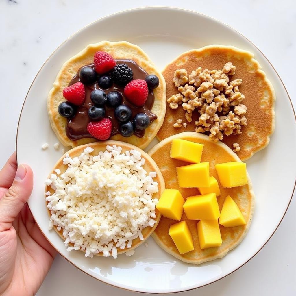 Variety of Raw Food Pancakes: Chocolate, Fruity, and Nutty