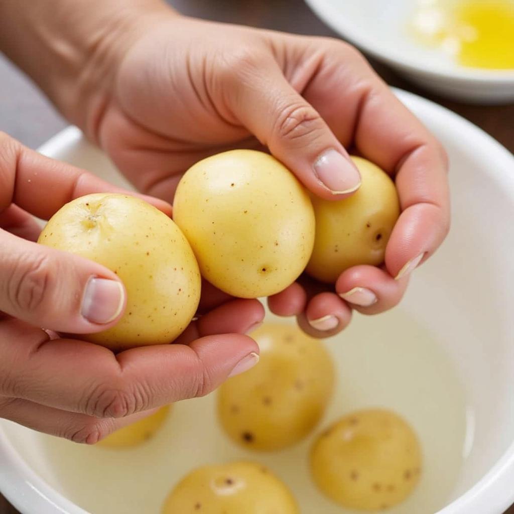 Preparing Raw Potatoes for Consumption