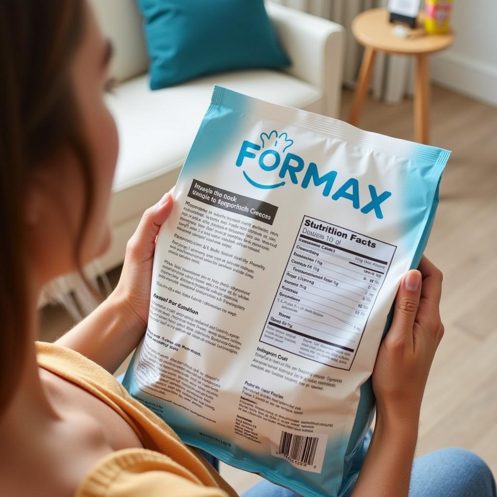 Reading Formax Dog Food Label