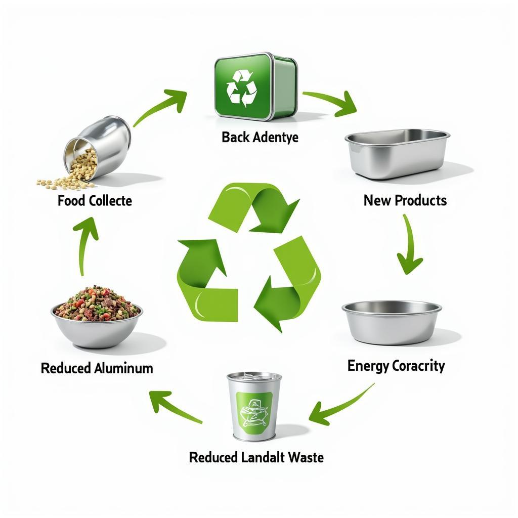 Recycling aluminium food containers for environmental benefits