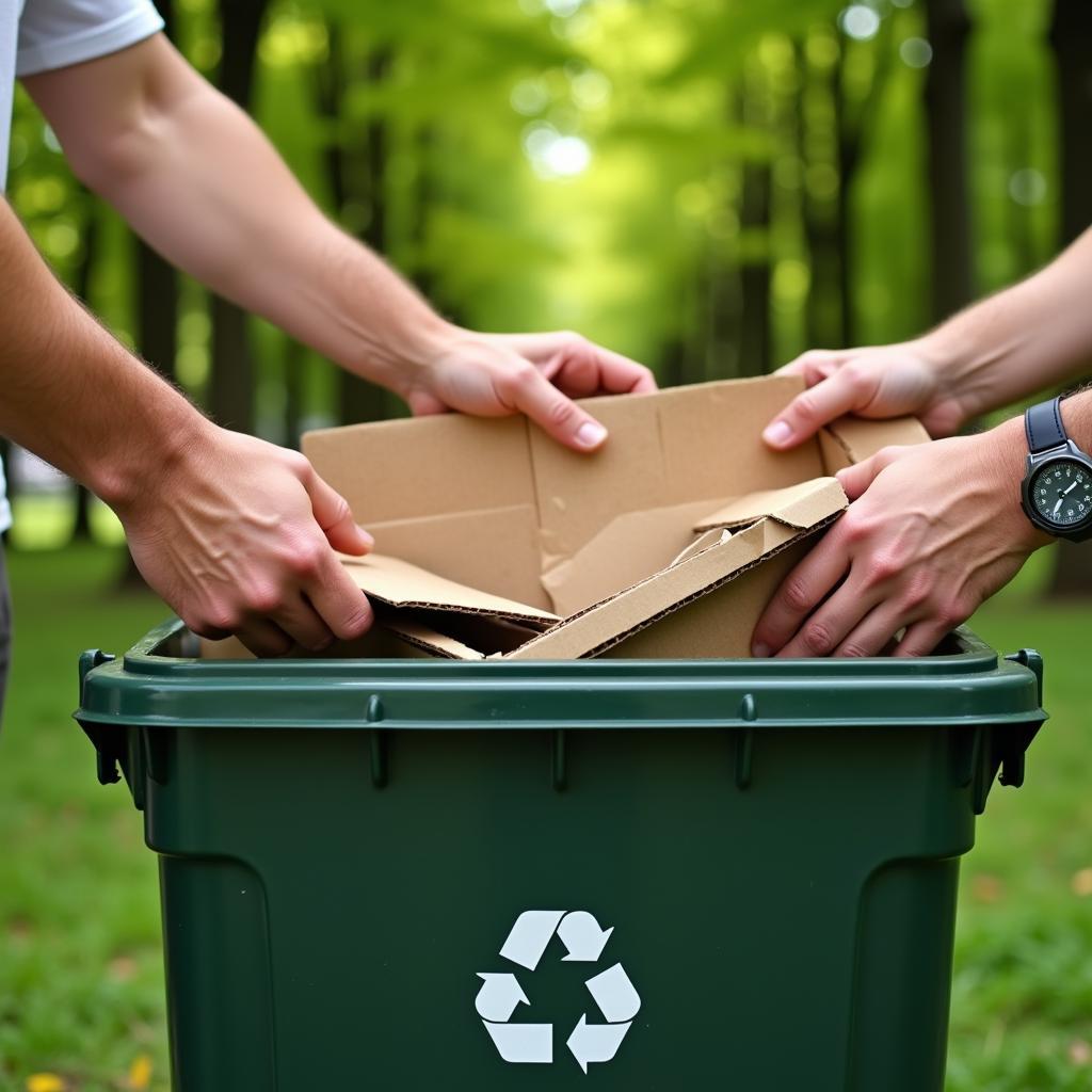 Recycling Cardboard Food Boxes