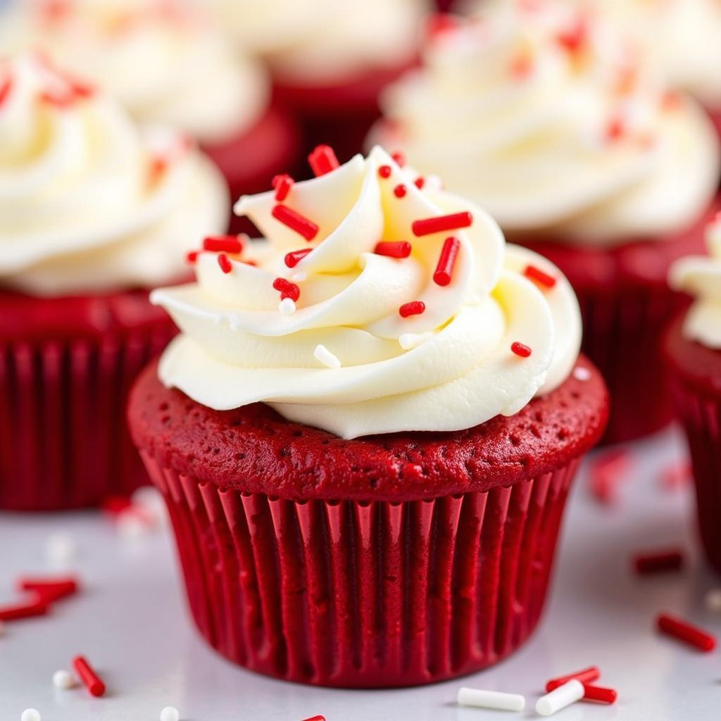 Red Velvet Cupcakes Made with Americolor Super Red