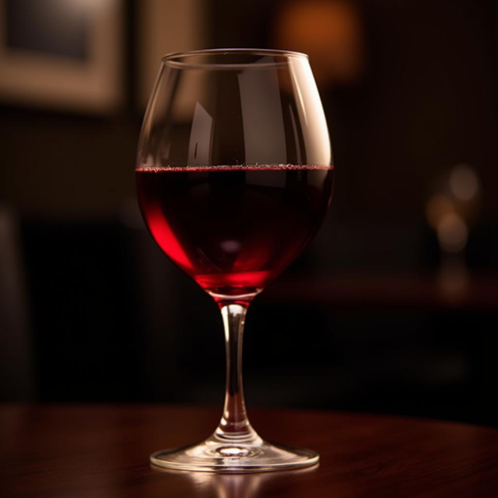 Red Wine Glass for Solo Drinking