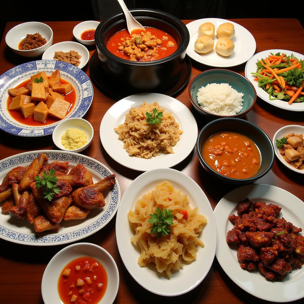 Variety of regional Chinese food specialties available for delivery