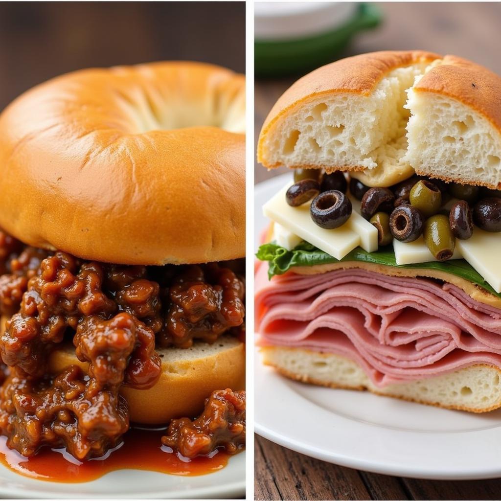 Regional Old School Lunch Variations: Sloppy Joes and Muffuletta