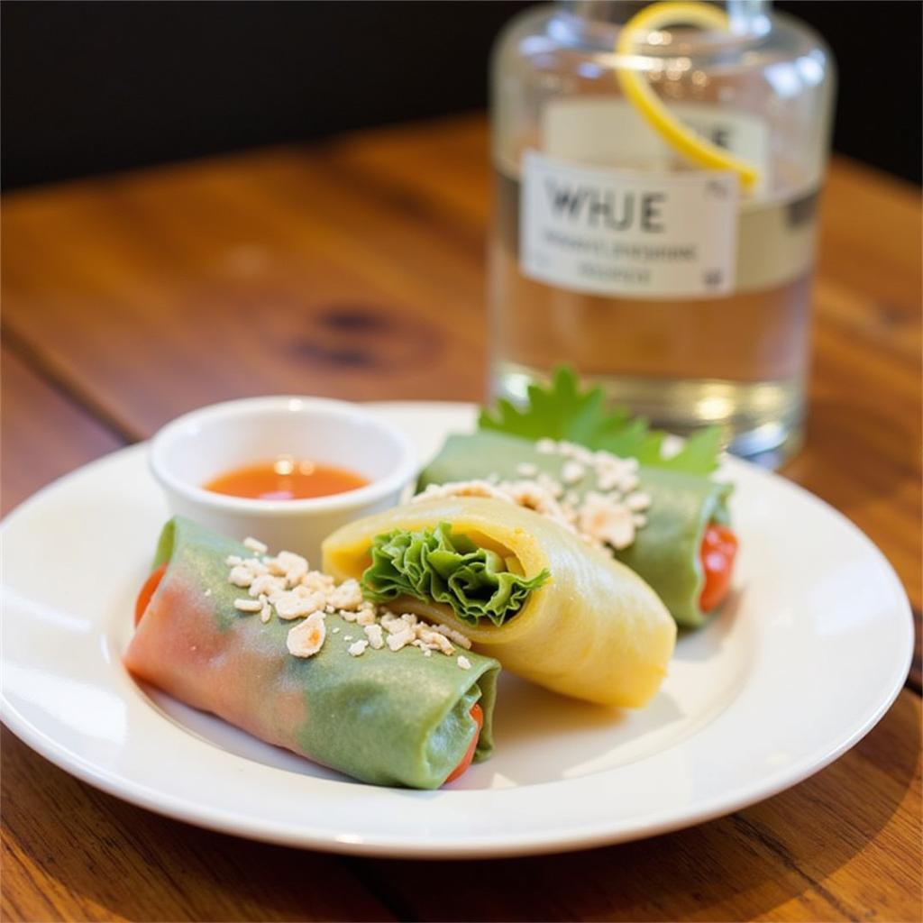 Reposado Tequila Spring Rolls Pairing